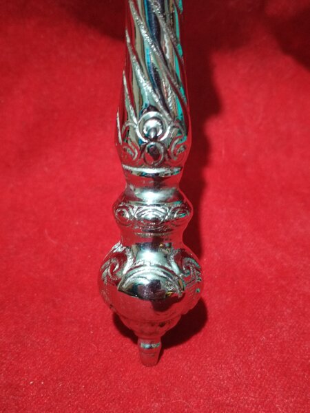 Lingura mare franceza argintata, stil baroc