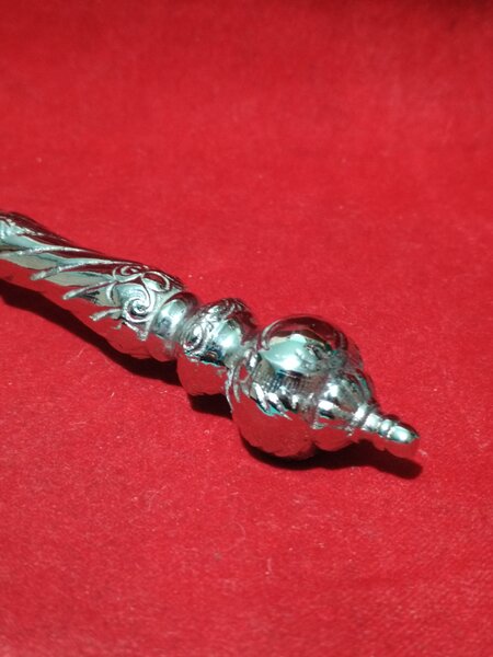 Lingura mare franceza argintata, stil baroc