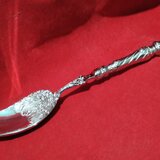 Lingura mare franceza argintata, stil baroc